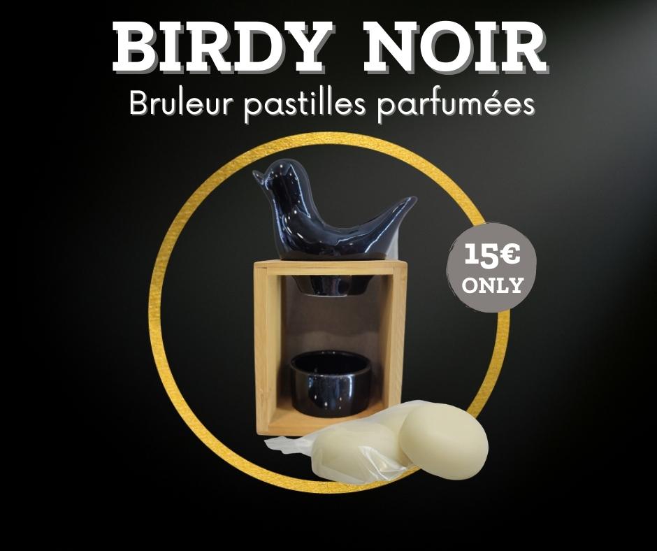 Bruleur pastilles parfumées birdy noir