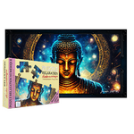 PACK + PHOTO PUZZLE BUDDHA GOLD 1000X1000