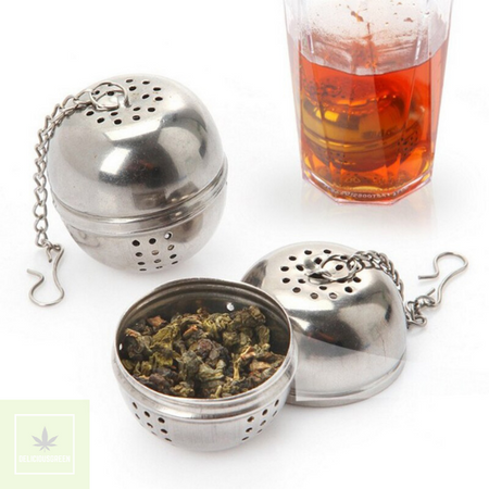 boule à thé rond en inox