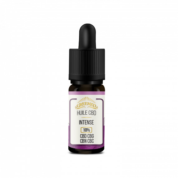 Huile Intense 10% CBD+CBG+CBN+CBC 10ml Greeneo