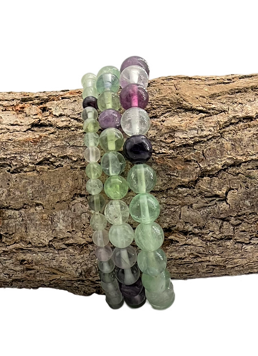 BRACELET FLUORINE FLUORITE 4MM 6MM 8MM LES PIERRES DE KYRIA (2)