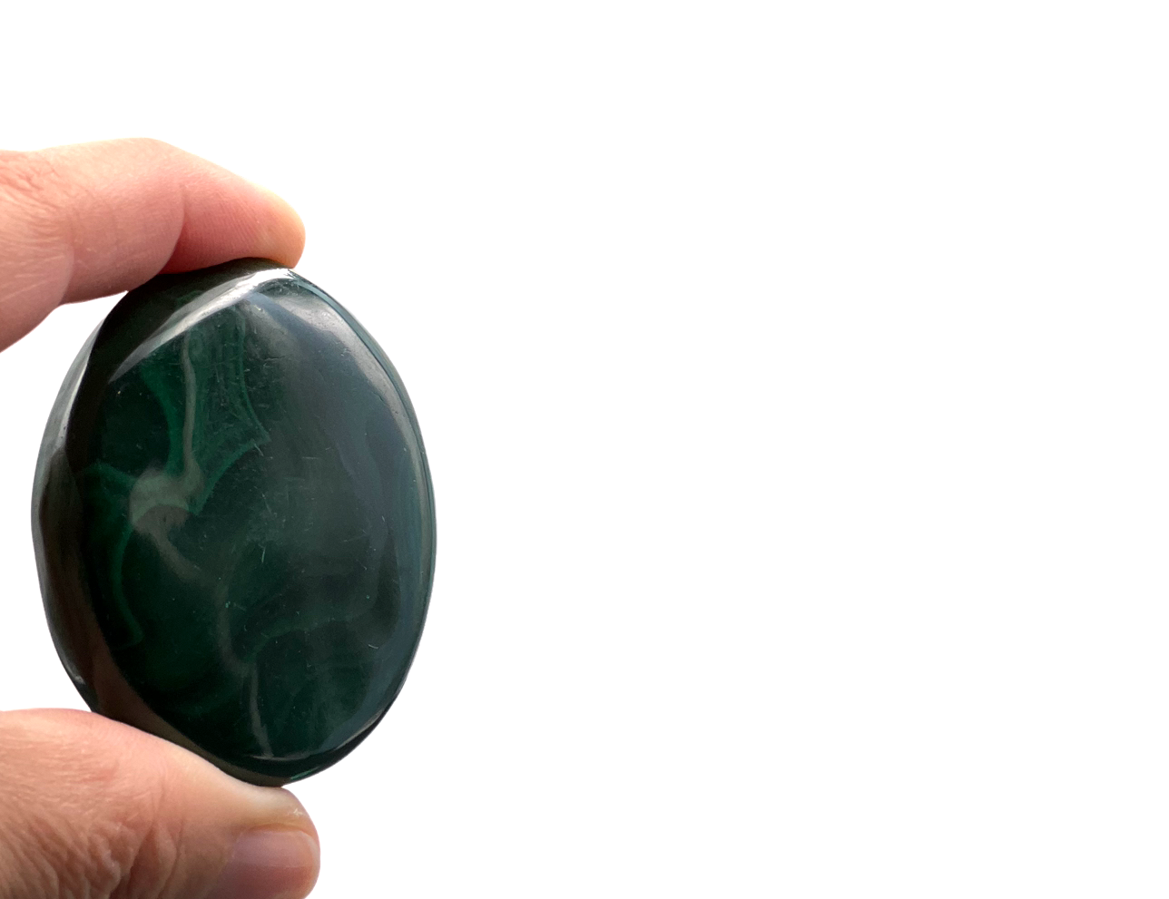GALET MALACHITE 76G ENVIRON LES PIERRES DE KYRIA (1)