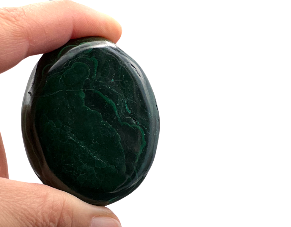 GALET MALACHITE 76G ENVIRON LES PIERRES DE KYRIA (2)