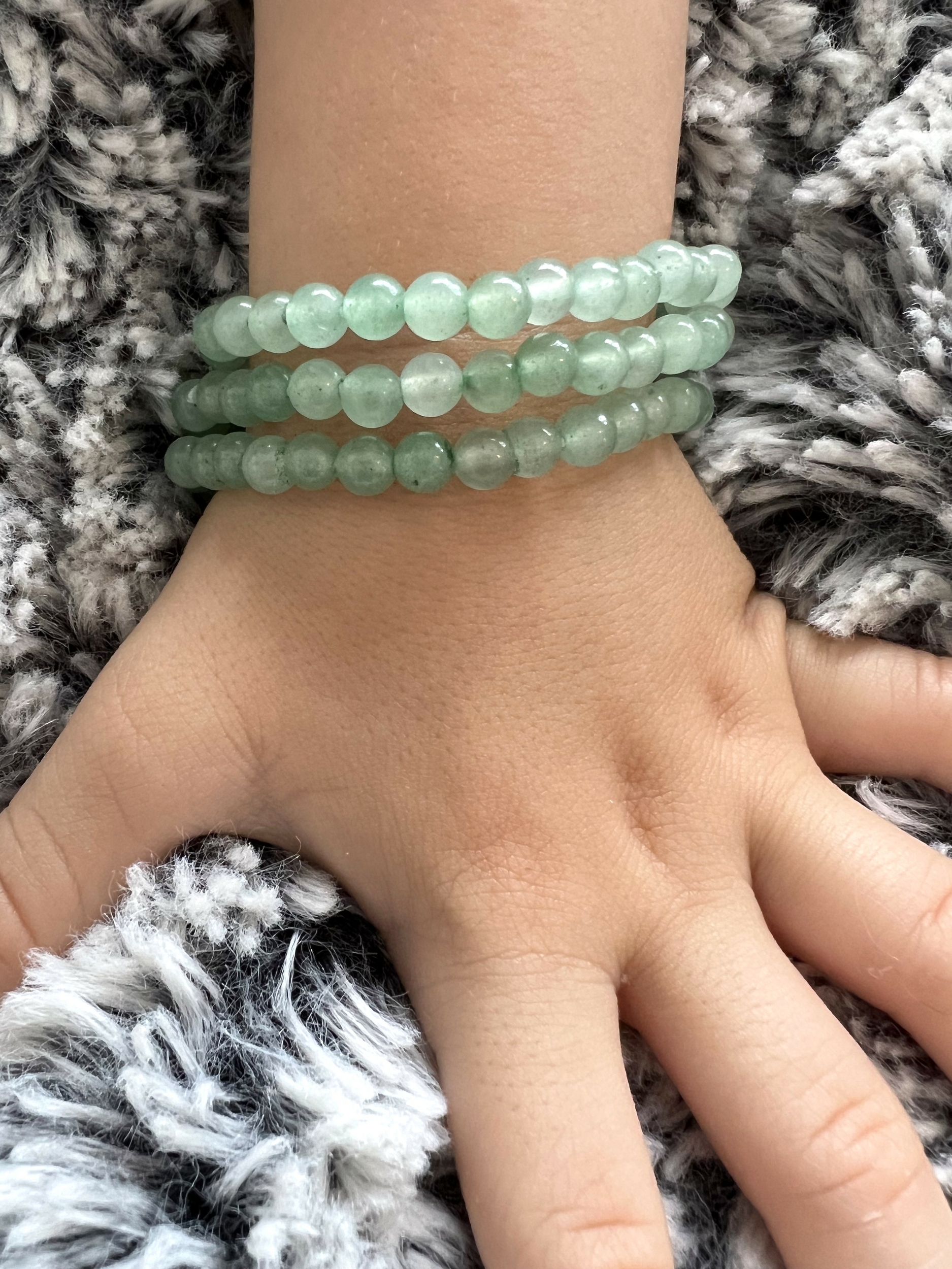 BRACELET ENFANT AVENTURINE VERTE 4MM LES PIERRES DE KYRIA (3)