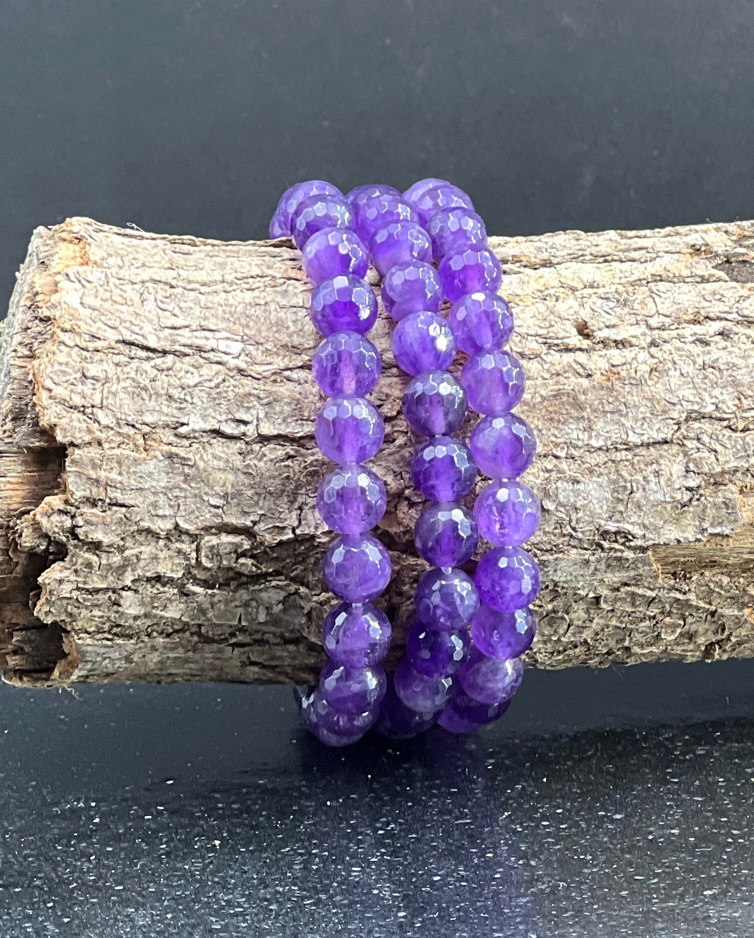 BRACELET AMETHYSTE FACETTE 8MM LES PIERRES DE KYRIA (5)