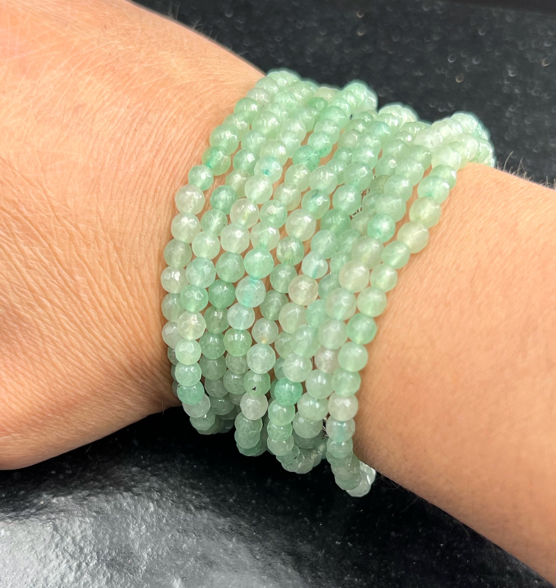 BRACELET AVENTURINE FACETTE 4MM LES PIERRES DE KYRIA (1)