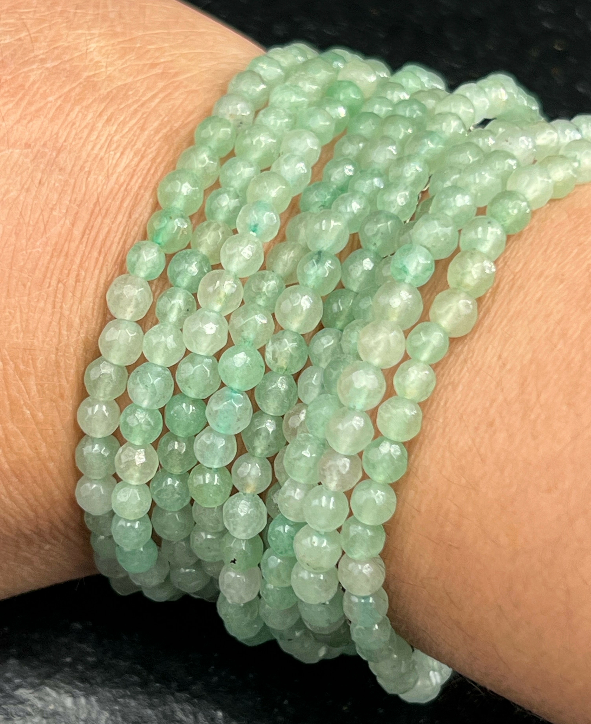 BRACELET AVENTURINE FACETTE 4MM LES PIERRES DE KYRIA (2)