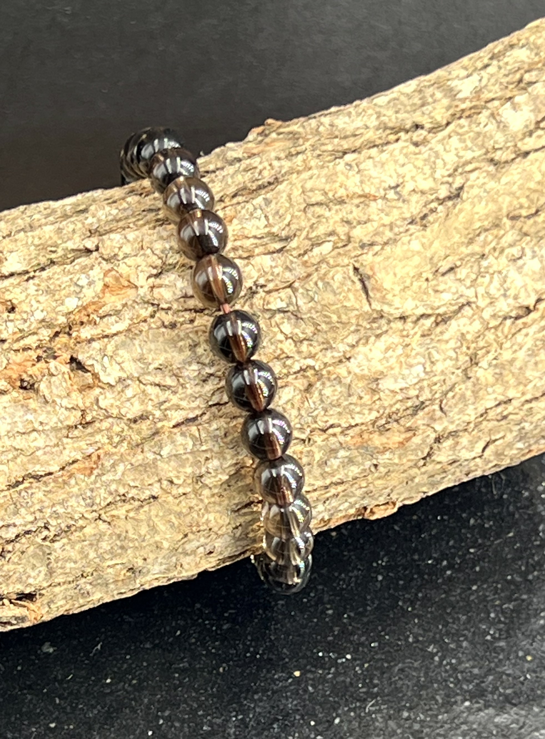 BRACELET QUARTZ FUME 6MM LES PIERRES DE KYRIA (2)