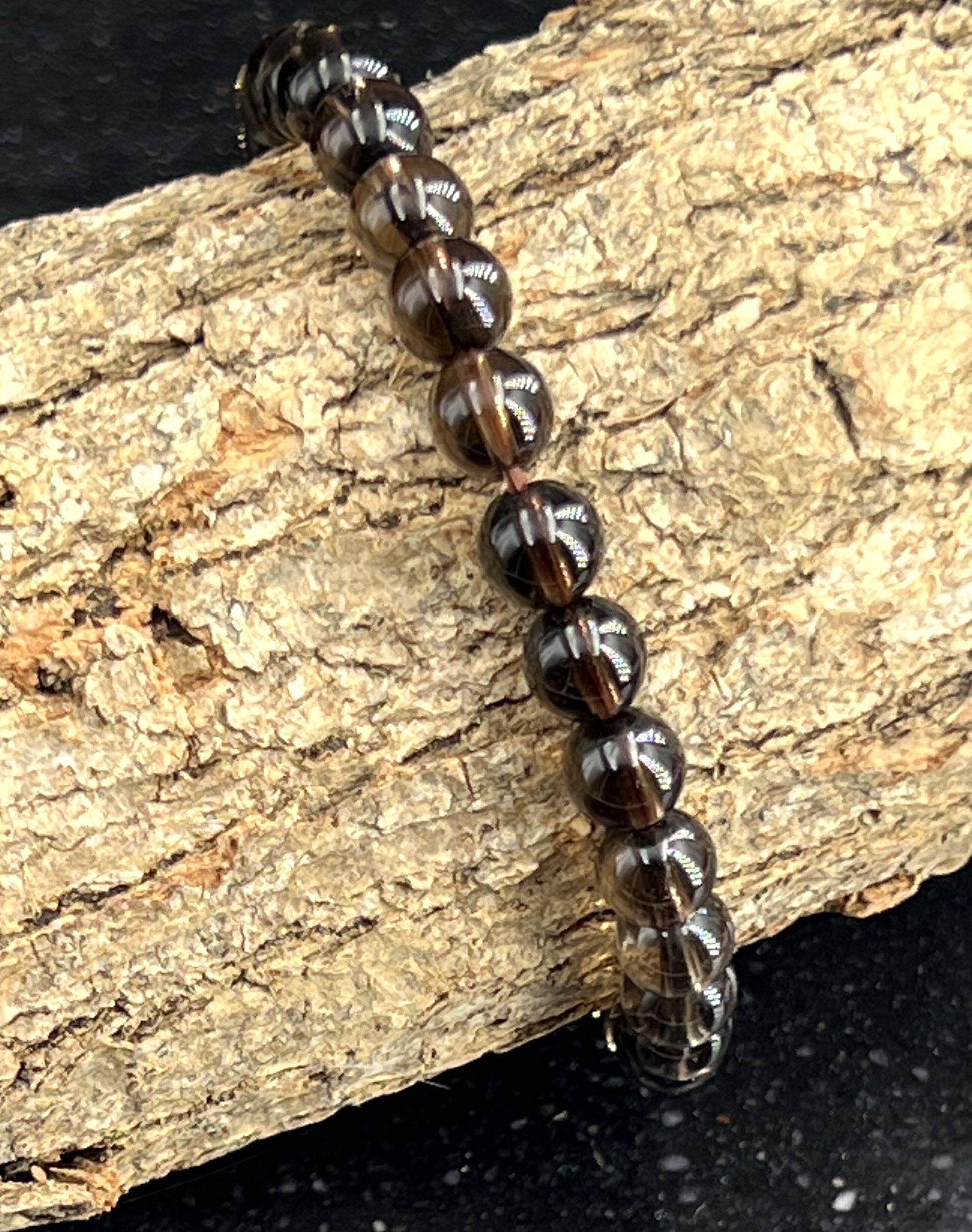 BRACELET QUARTZ FUME 6MM LES PIERRES DE KYRIA (3)