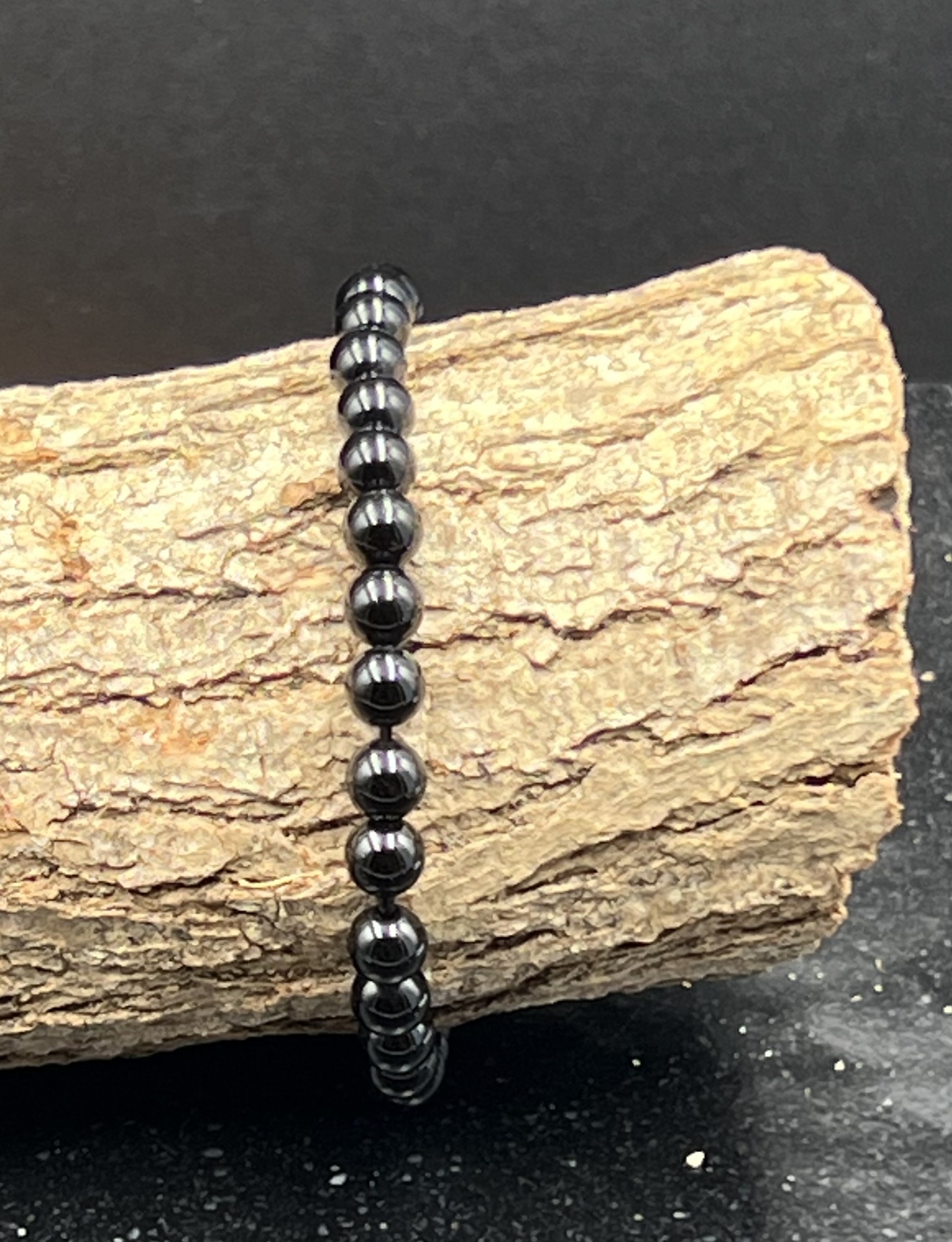 BRACELET TOURMALINE NOIRE 6MM LES PIERRES DE KYRIA