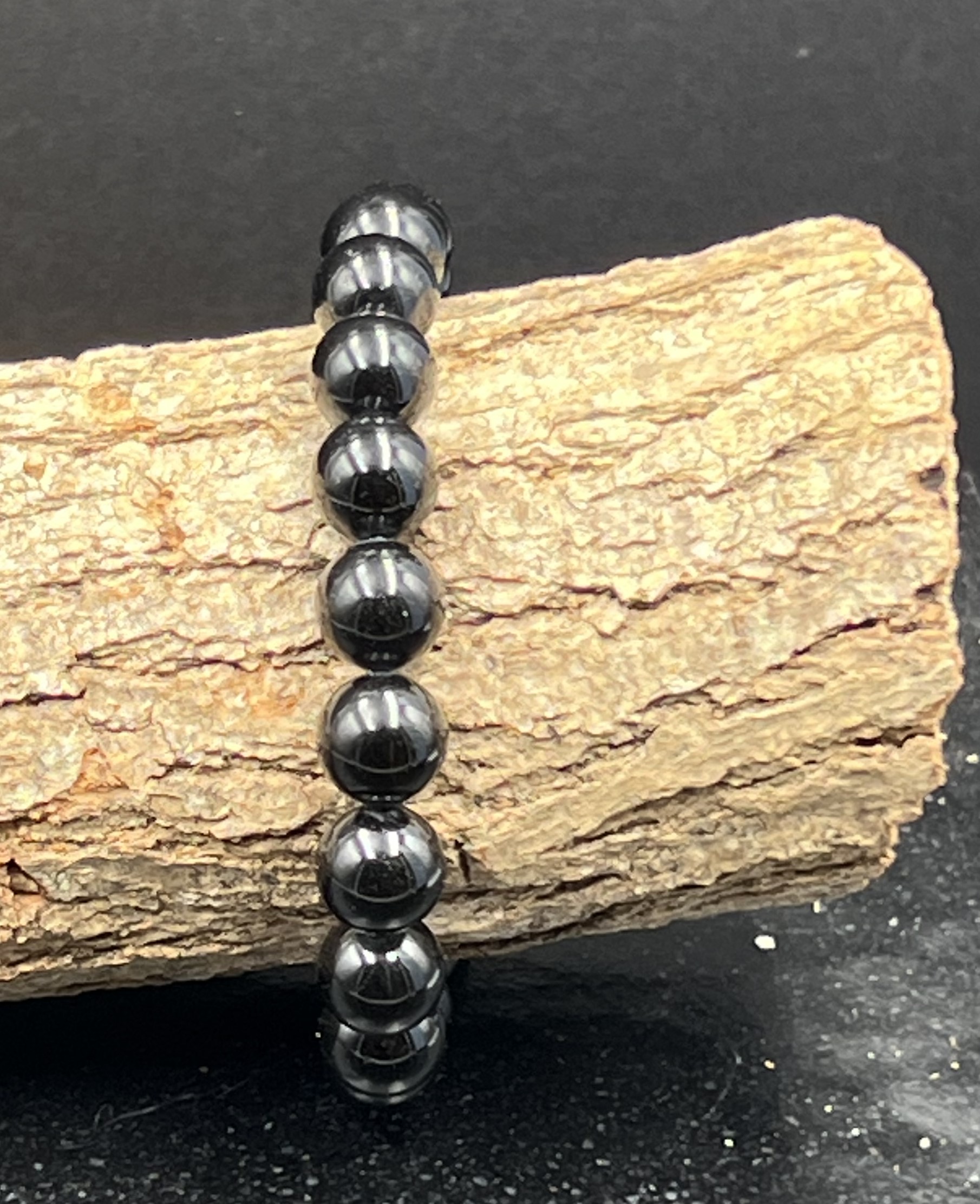 BRACELET HOMME TOURMALINE NOIRE 10MM LES PIERRES DE KYRIA