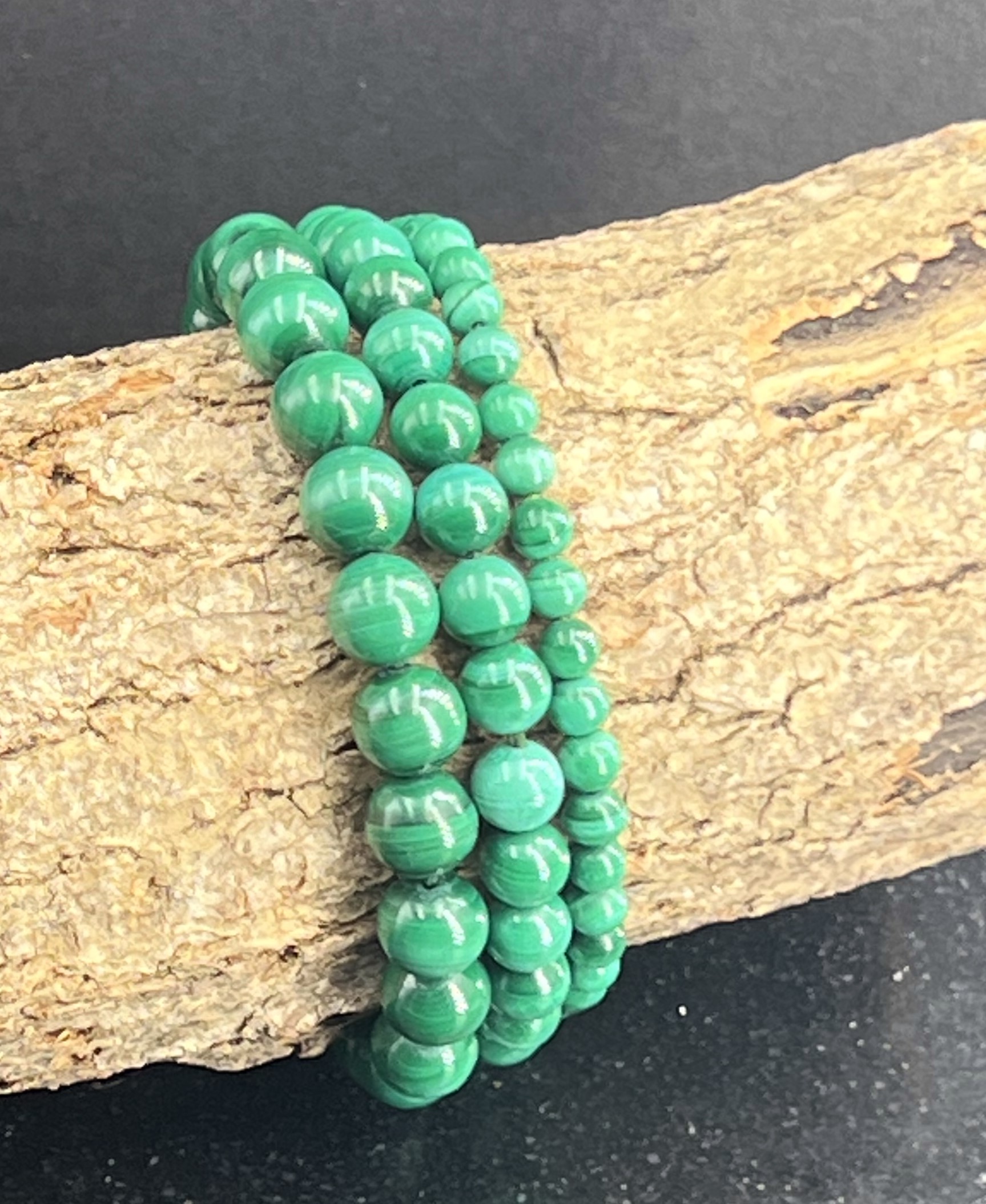 BRACELET MALACHITE NATURELLE 4MM LES PIERRES DE KYRIA (1)