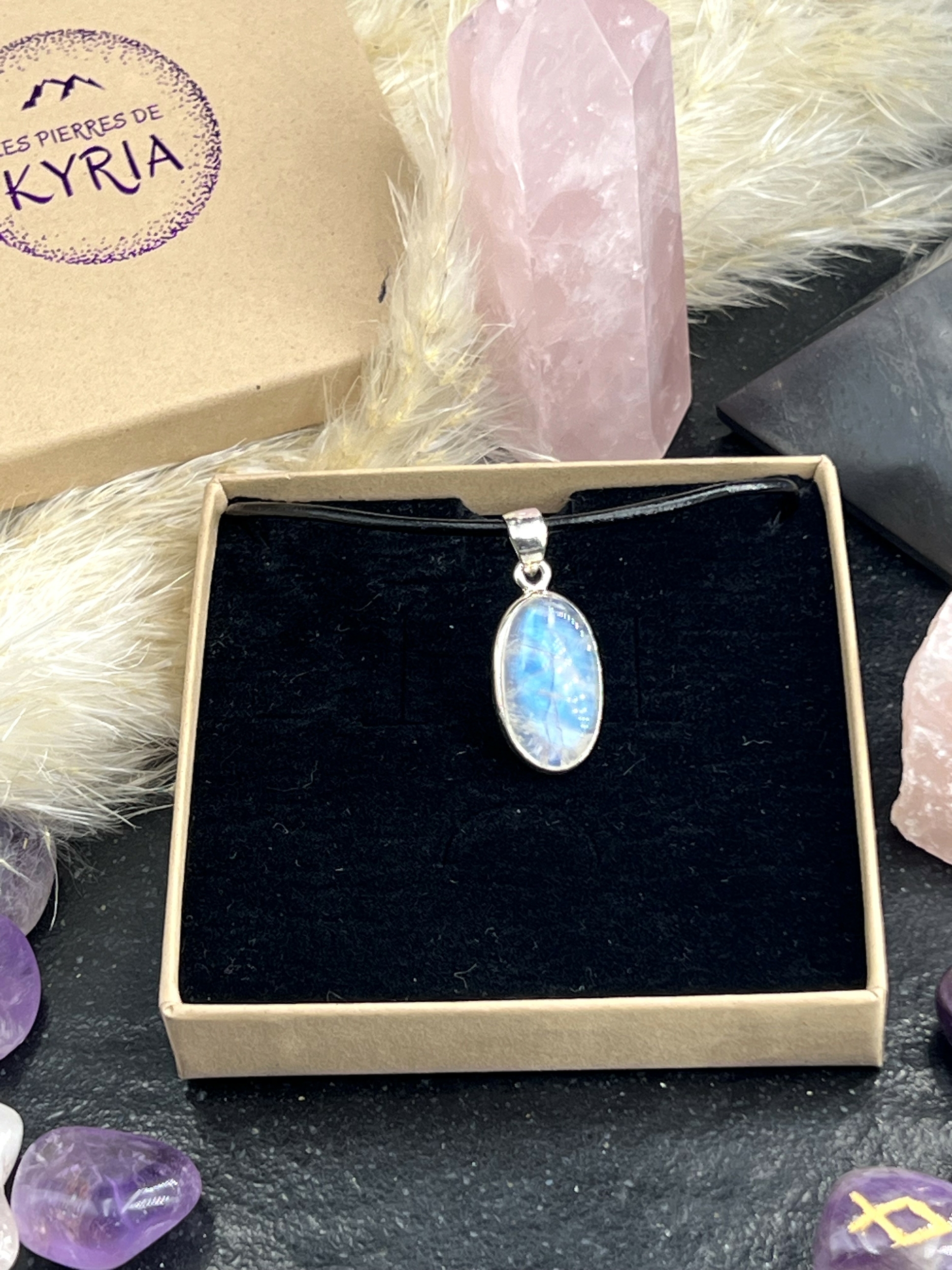 PENDENTIF PIERRE DE LUNE LES PIERRES DE KYRIA (2)