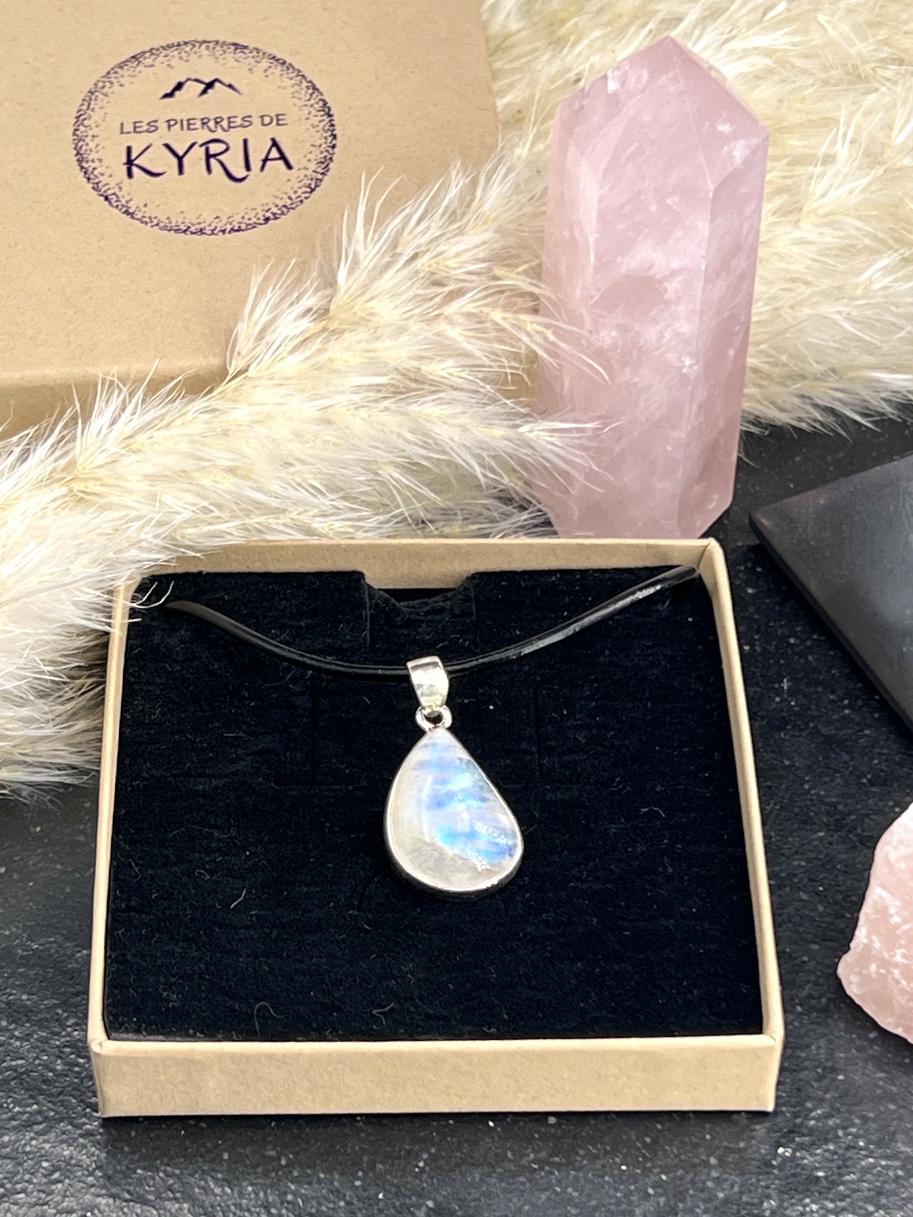 PENDENTIF PIERRE DE LUNE LES PIERRES DE KYRIA (4)