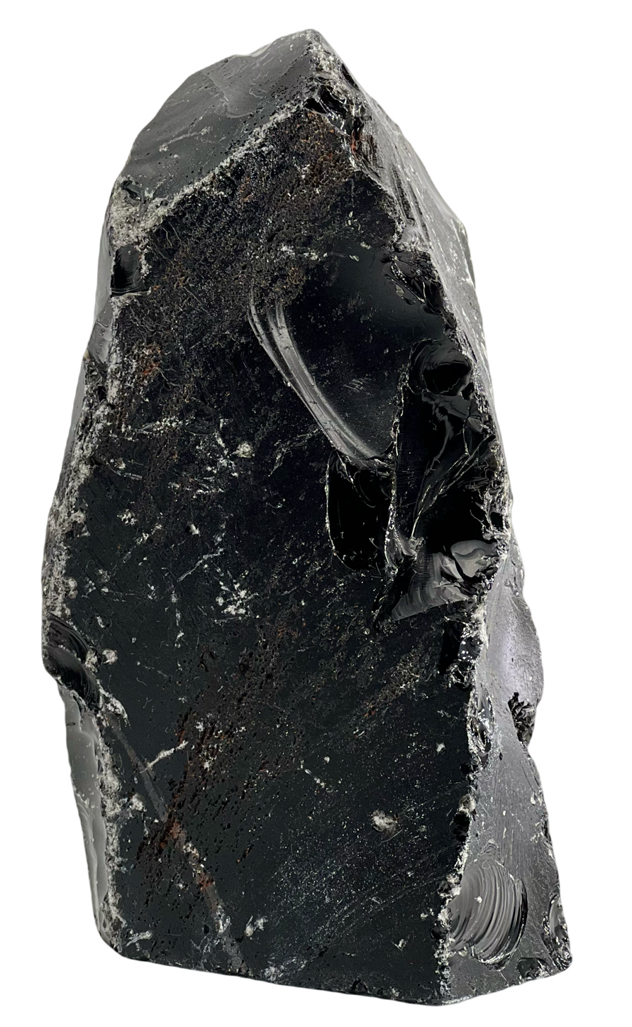 OBSIDIENNE NOIRE UNE FACE POLIE LES PIERRES DE KYRIA (5)