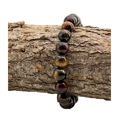 BRACELET OEIL DE TIGRE OEIL DE TAUREAU OEIL DE FAUCON 10MM LES PIERRES DE KYRIA (1)
