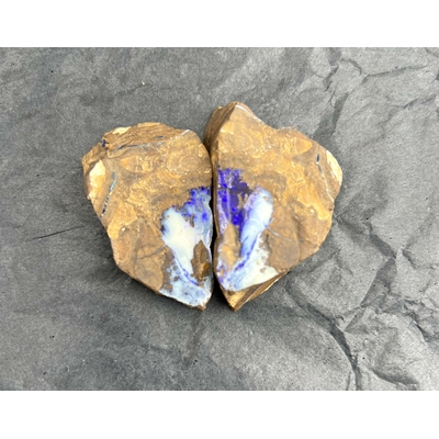 PAIRE OPALE BOULDER AUSTRALIE LES PIERRES DE KYRIA (2)