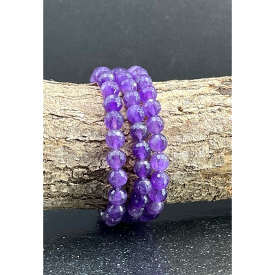 BRACELET AMETHYSTE FACETTE 8MM LES PIERRES DE KYRIA (1)
