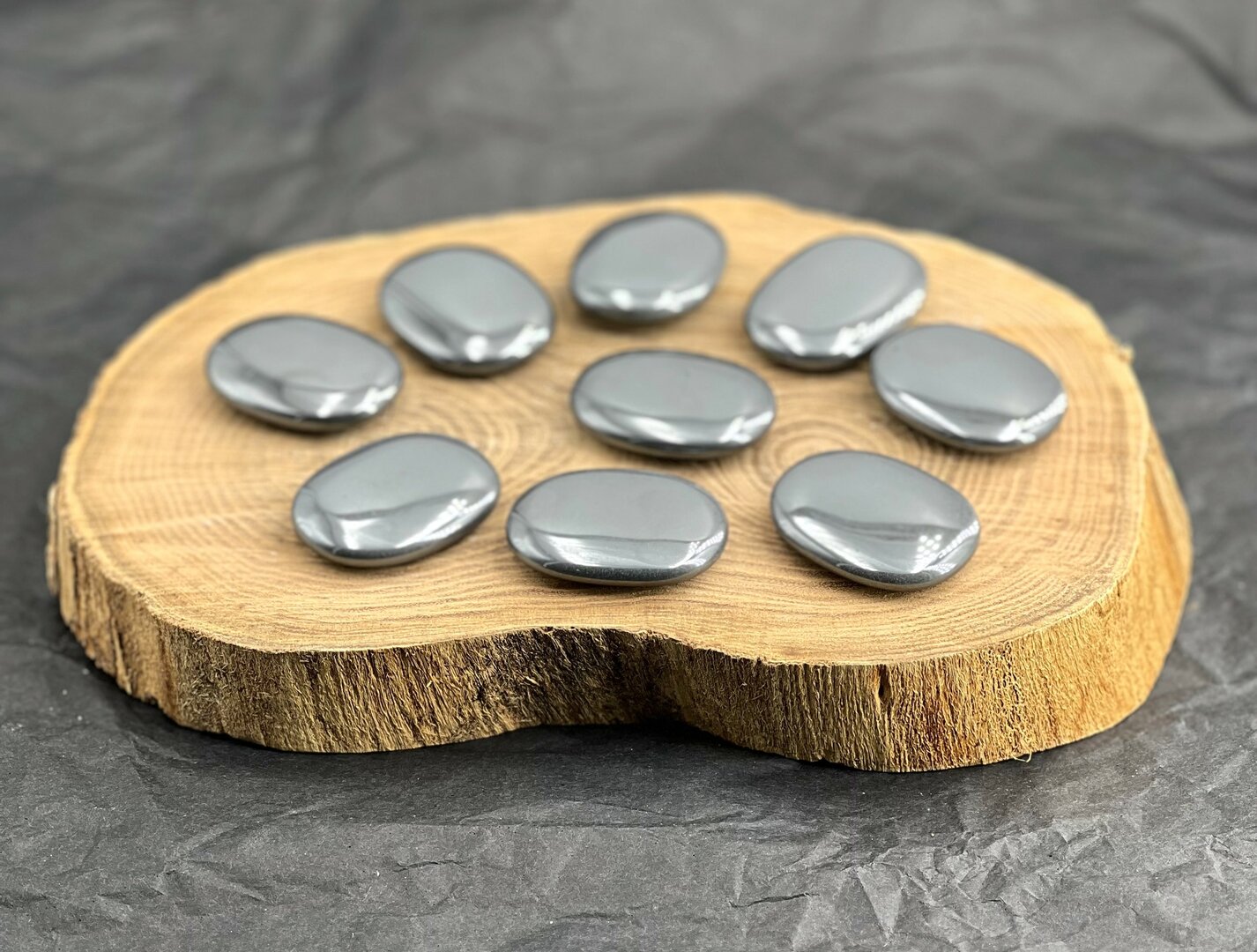 Pierres Magnétiques En Hématite – Lot De 2 – Anti-stress, Relaxation, Concentration – Accessoire De Bureau Design – Cadeau Original