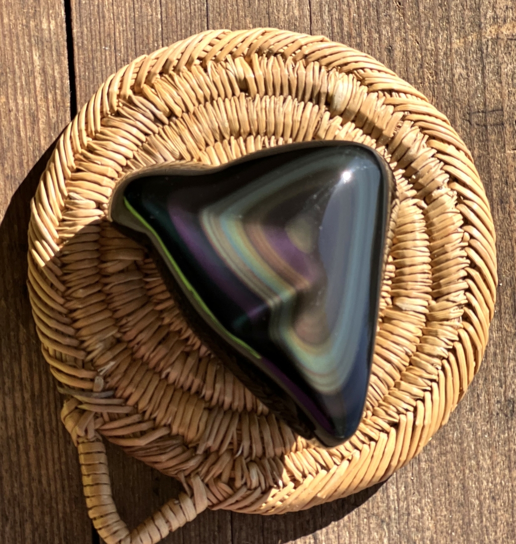 VENDU Obsidienne Arc-en-ciel / Oeil Céleste 4