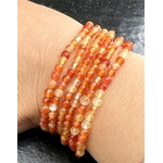 BRACELET CORNALINE FACETTE 4MM LES PIERRES DE KYRIA (1)