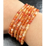 BRACELET CORNALINE FACETTE 4MM LES PIERRES DE KYRIA (2)