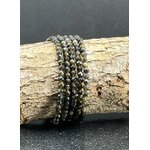 BRACELET OBSIDIENNE DOREE FACETTE 4MM LES PIERRES DE KYRIA (4)