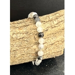 BRACELET QUARTZ AVEC INCLUSION TOURMALINE NOIRE 6MM LES PIERRES DE KYRIA (1)