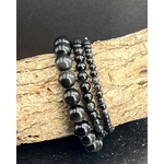 BRACELET OBSIDIENNE OEIL CELESTE 6MM LES PIERRES DE KYRIA (1)