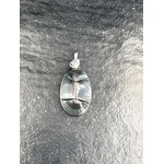 PENDENTIF VIERGE OBSIDIENNE OEIL CELESTE ARC EN CIEL LES PIERRES DE KYRIA (1)