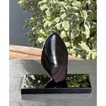 STATUE VIERGE MARIE OBSIDIENNE OEIL CELESTE ARC EN CIEL LES PIERRES DE KYRIA (5)