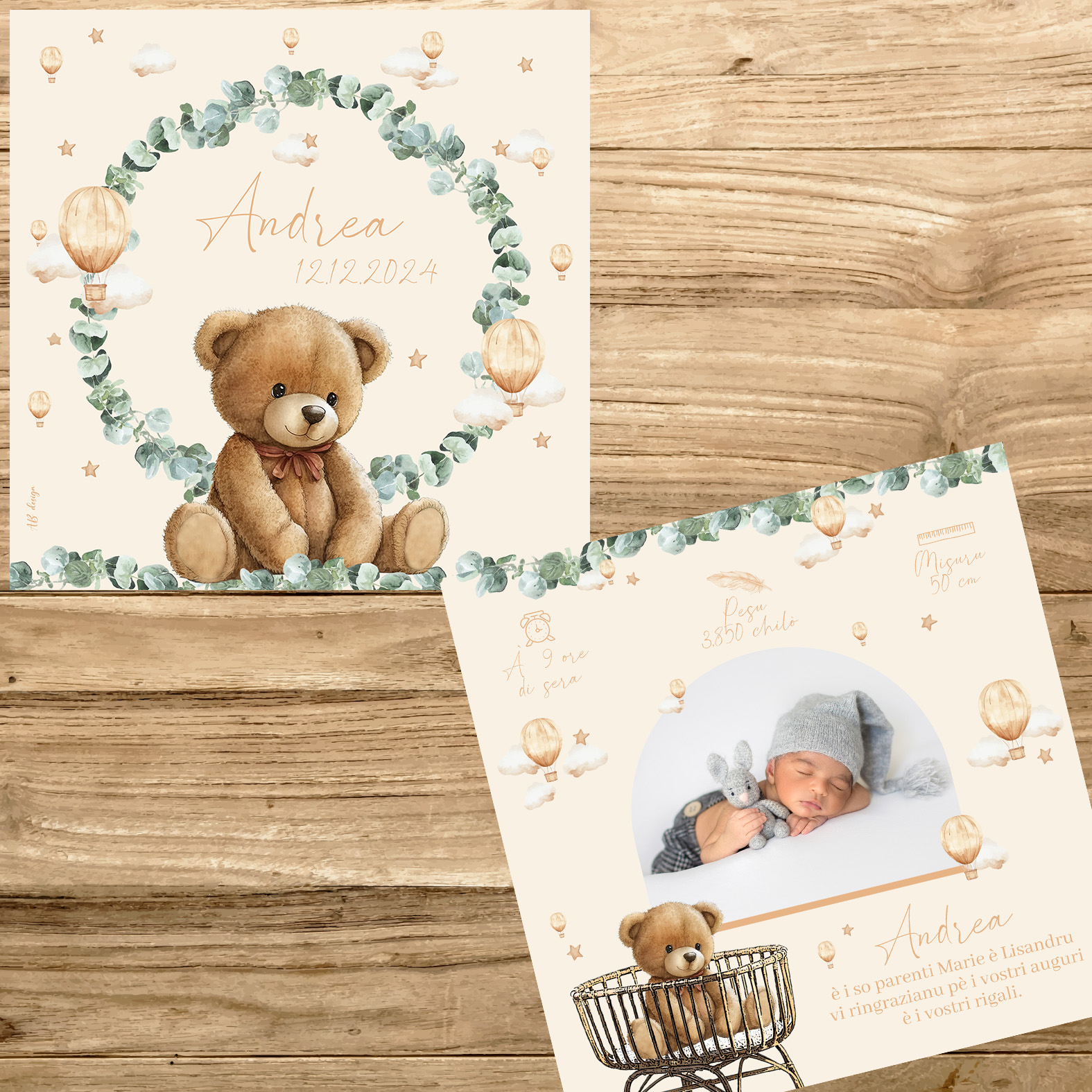 présentation FP naissance nounours eucalyptus montgolfière
