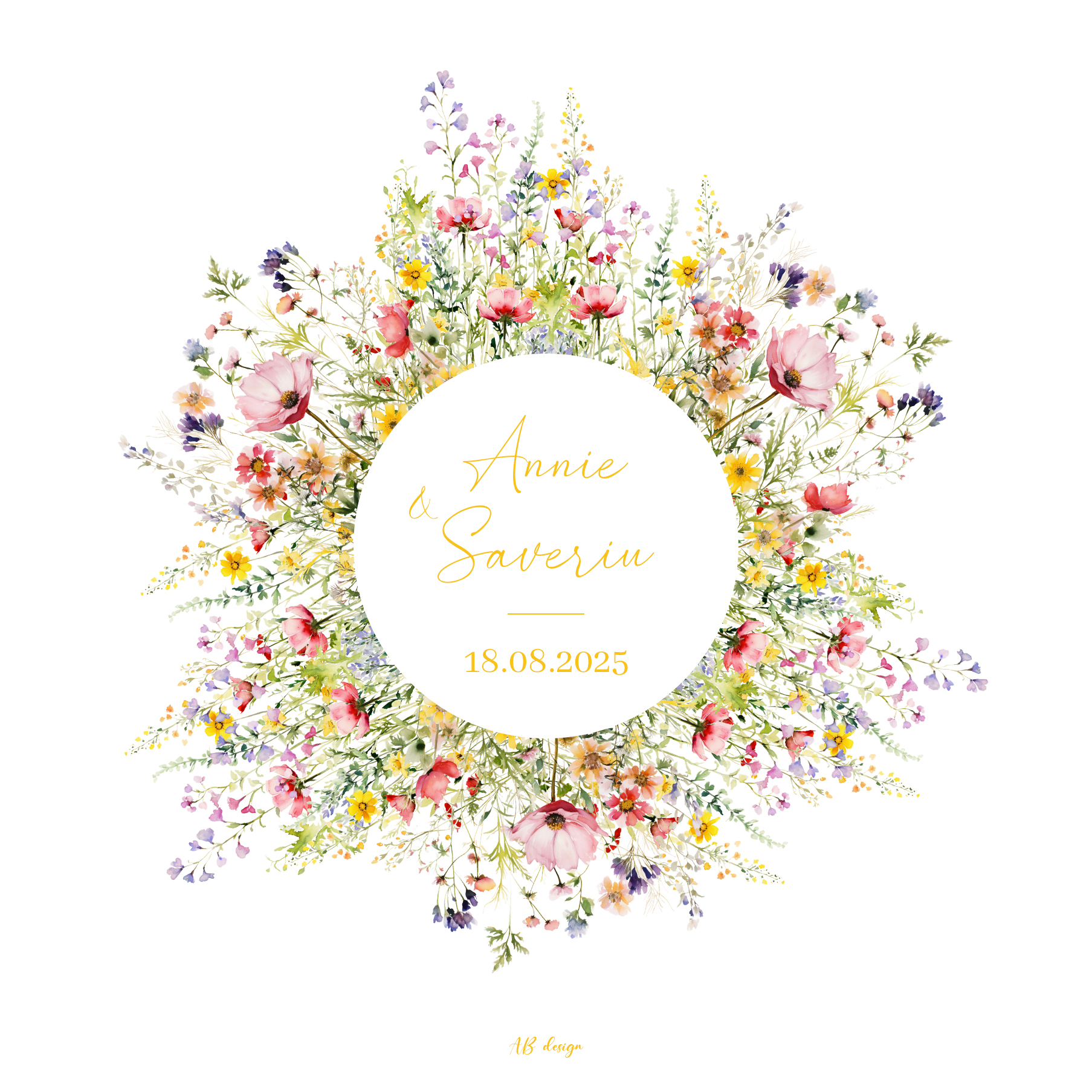 fp mariage couronne fleurs sauvages colorées recto