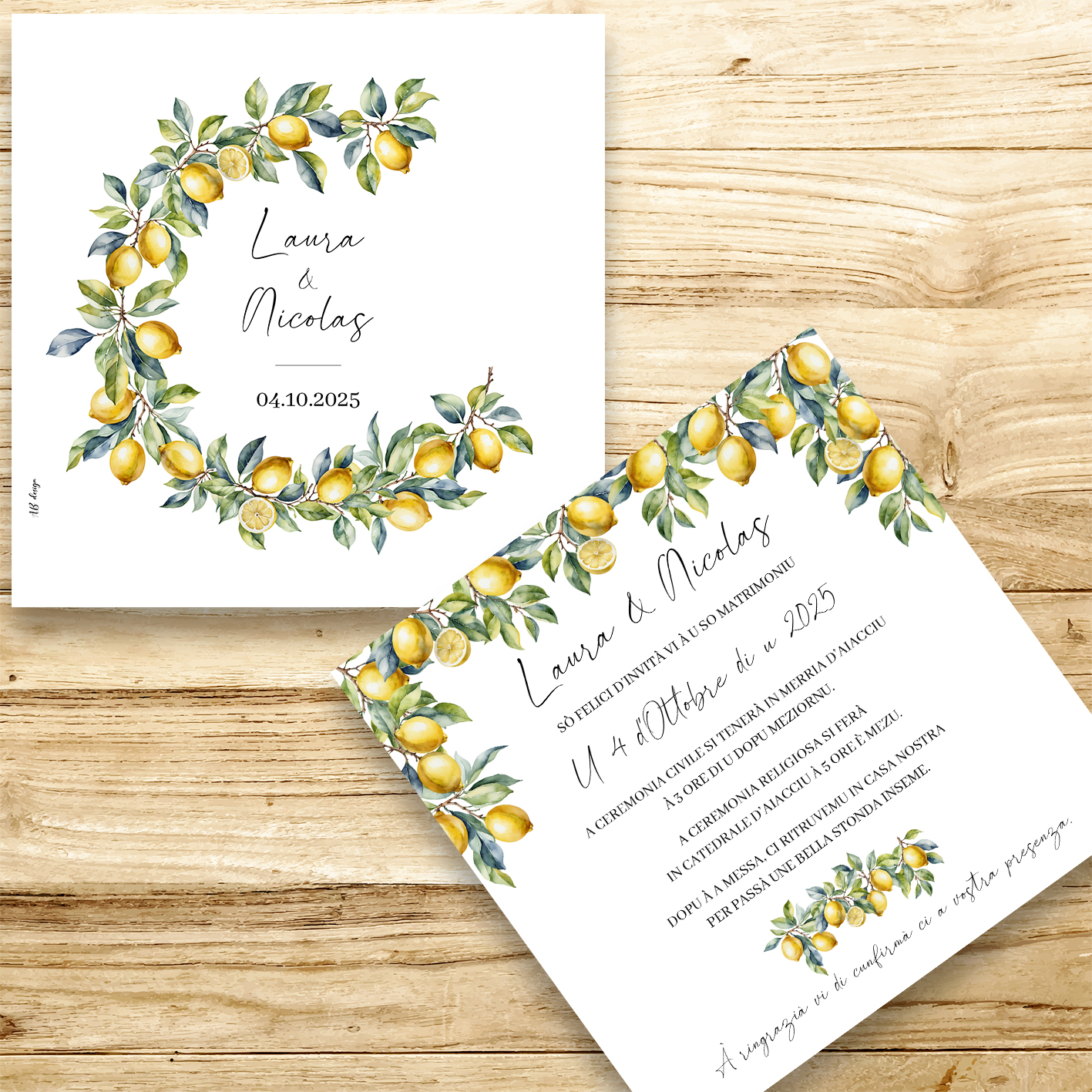présentation fp mariage couronne citrons