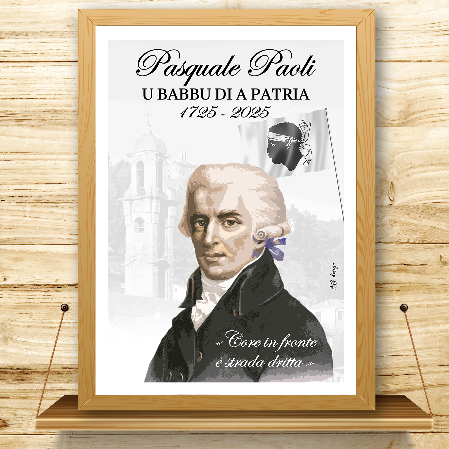 présentation affiche A4 pascal paoli 300 ans