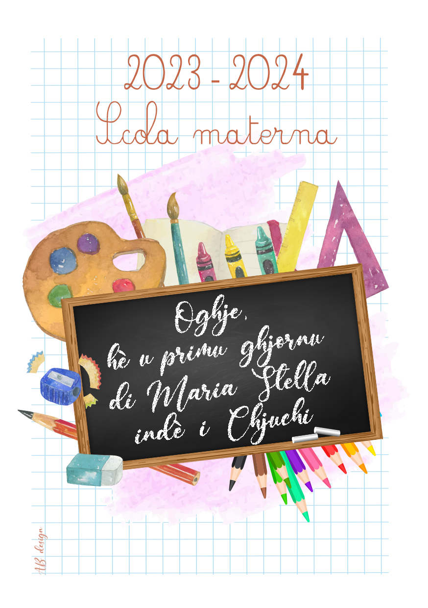 carte A5 rentrée petite section tableau fond rose