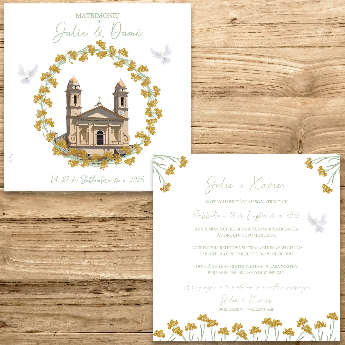 présentation FP mariage couronne immortelle eglise saint jean baptiste