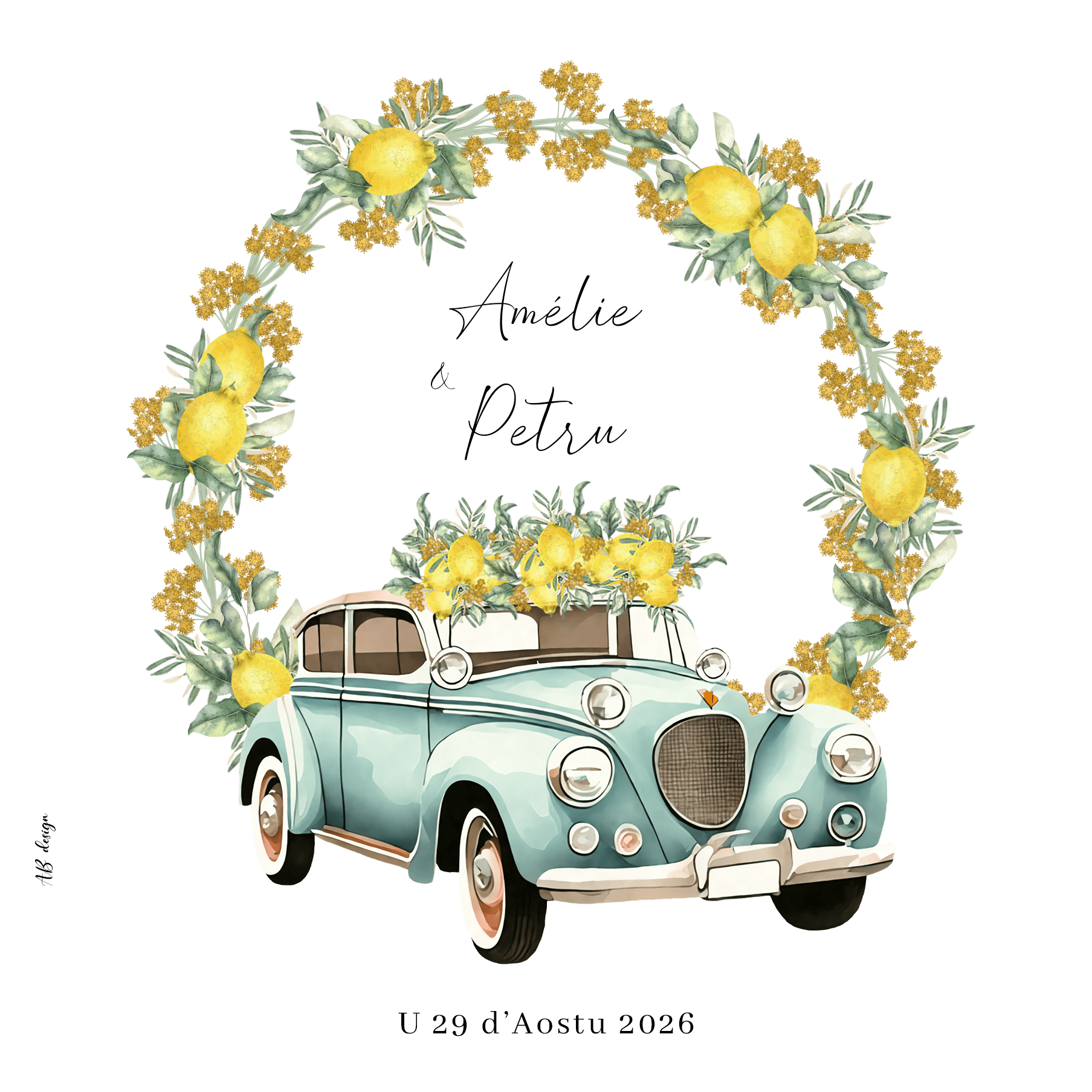 FP mariage Couronne citron immortelle olivier + voiture recto