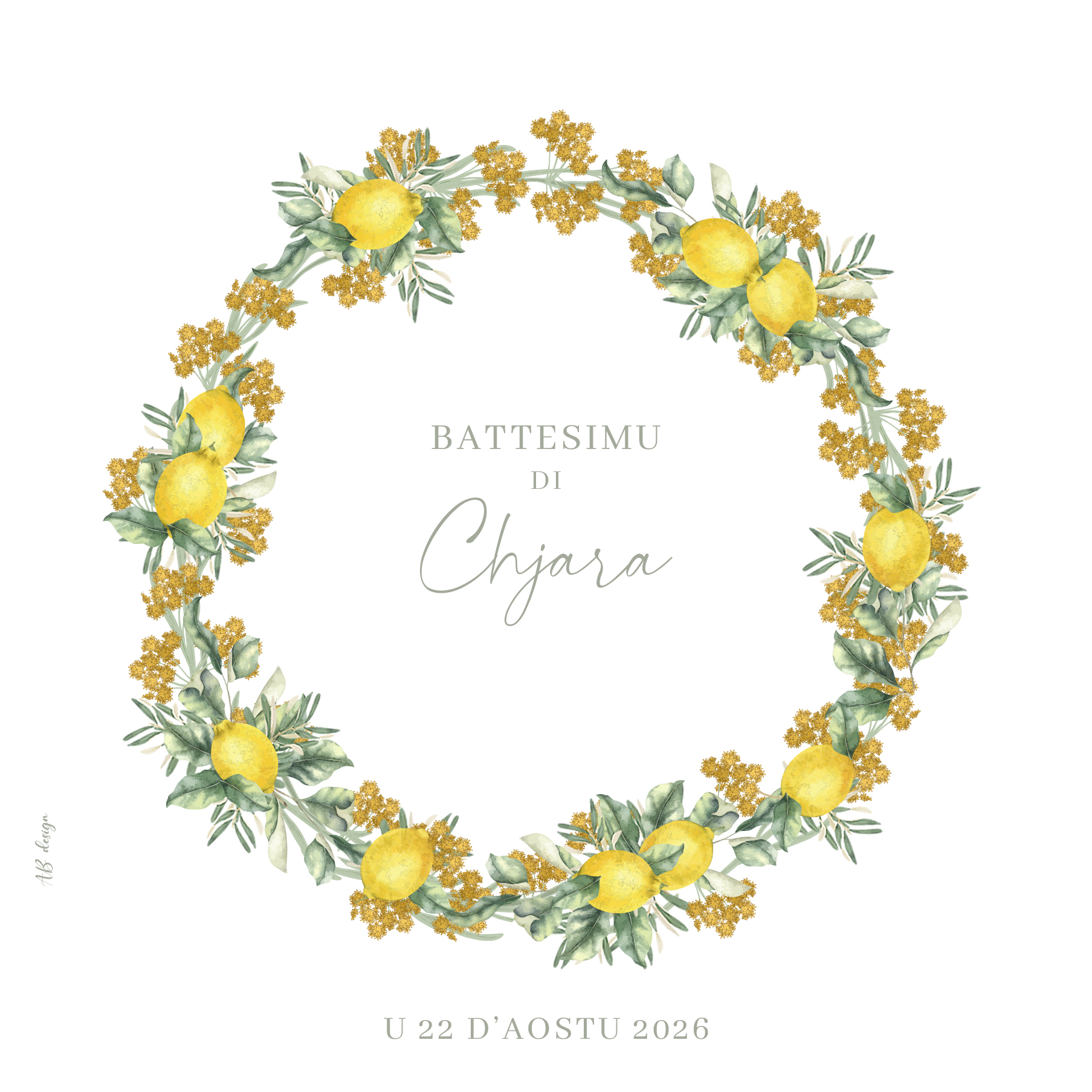 FP baptême Couronne citron immortelle recto