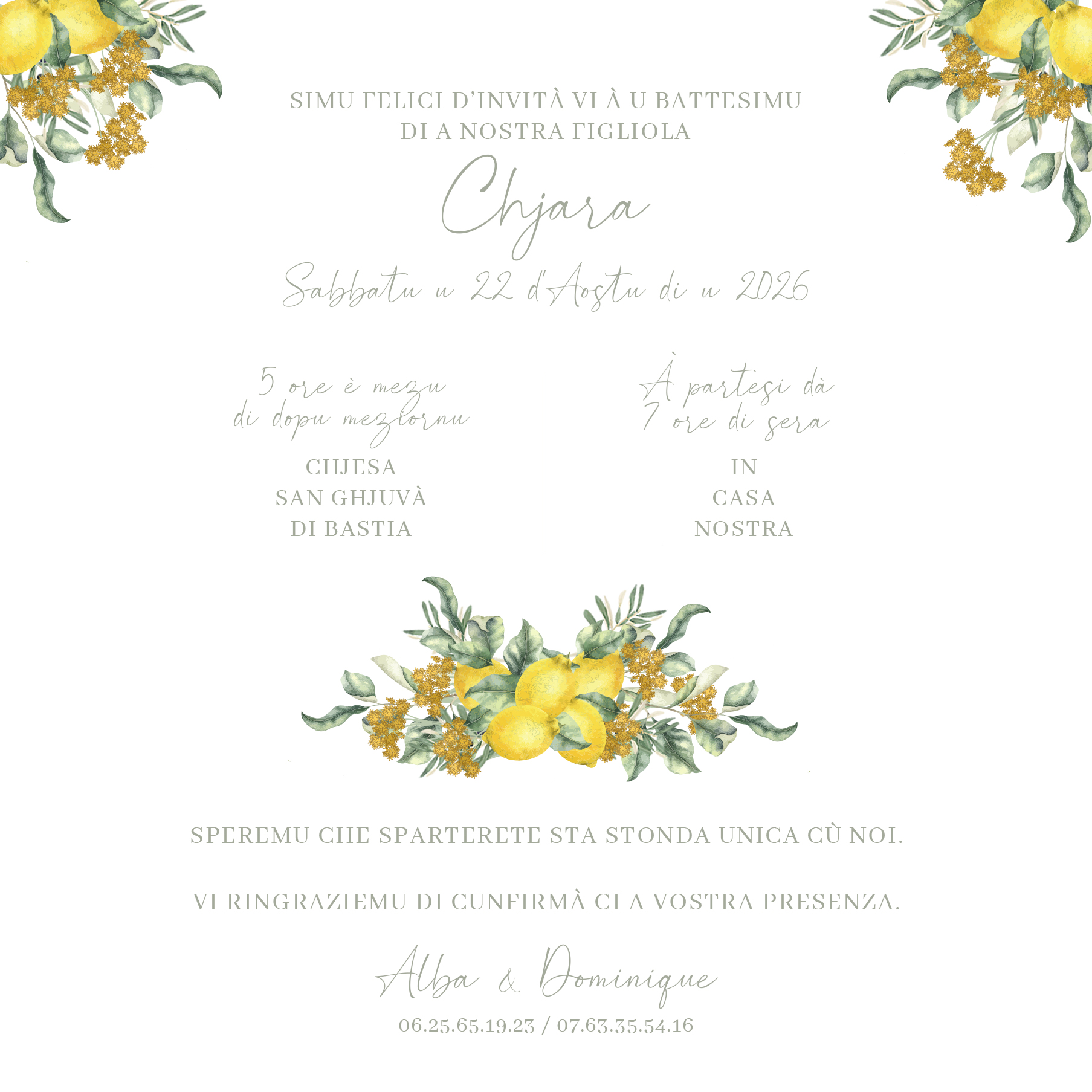 FP baptême Couronne citron immortelle verso