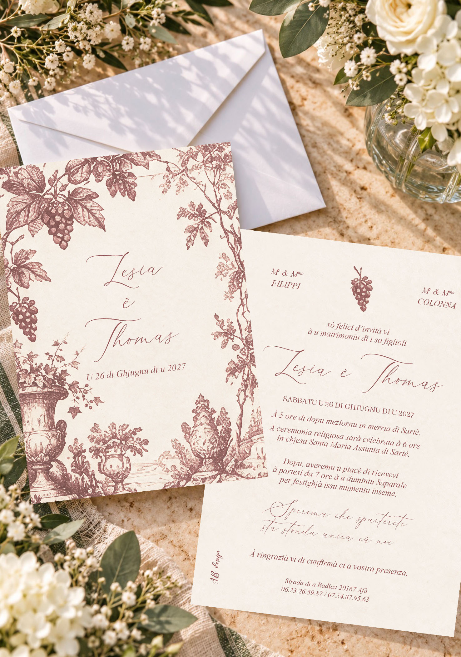 présentation FP mariage vignes bordeau