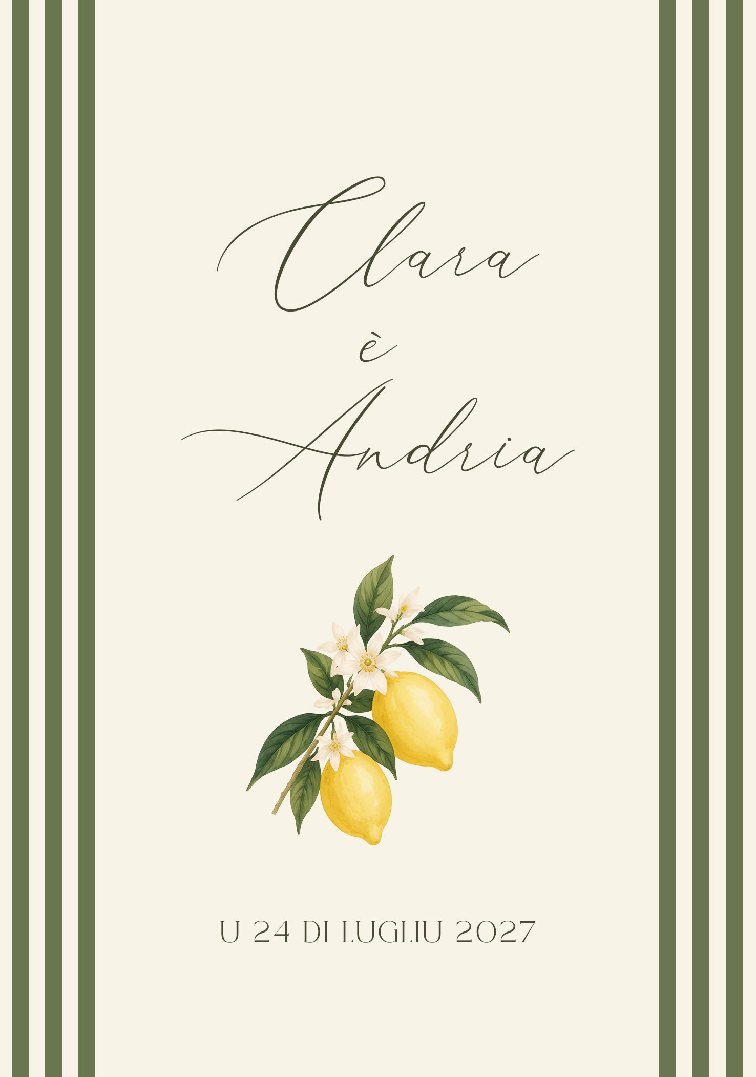 FP mariage dolce vita citron + rayures vertes 12,5x17,8 recto
