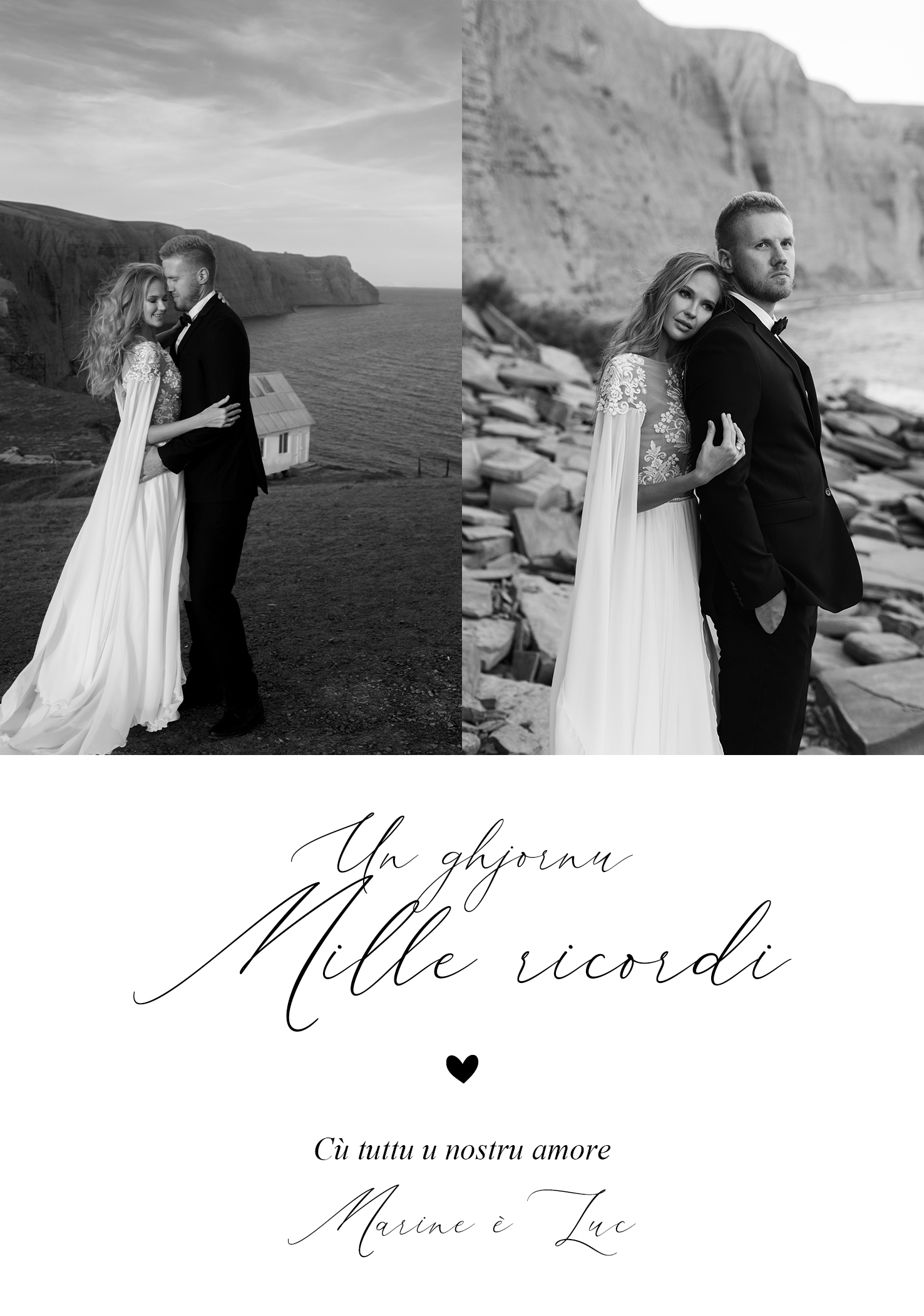 FP remerciement mariage photo couple mariés 12,5x17,8 verso