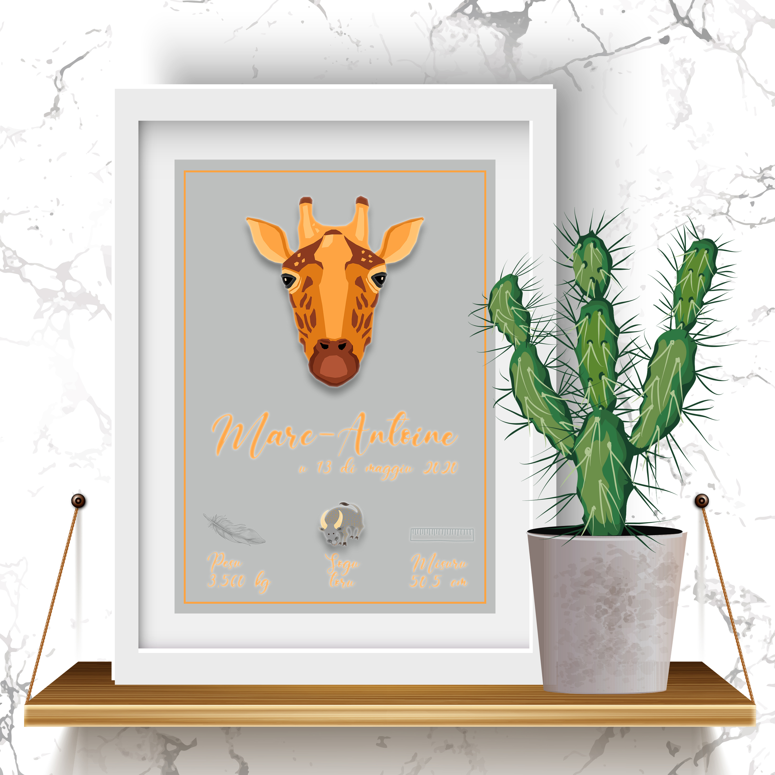 support portrait GIRAFE