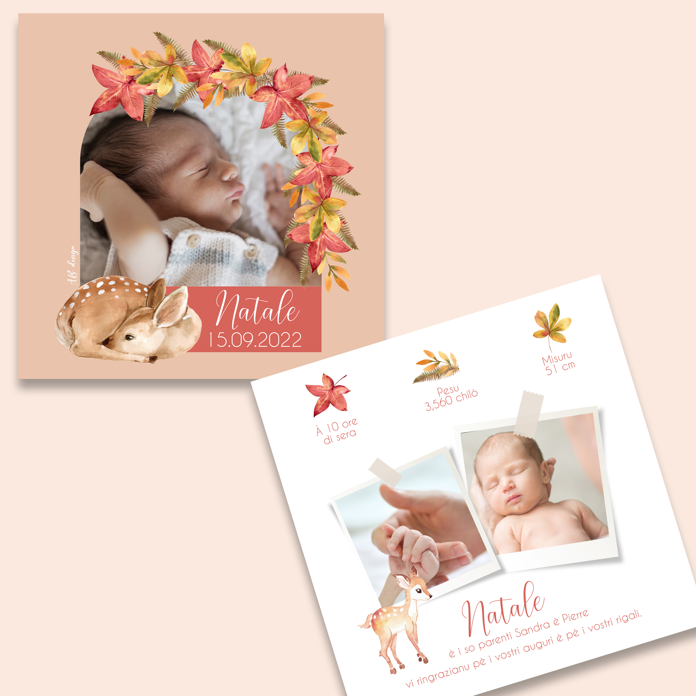 présentation FP naissance niche photo feuilles automne