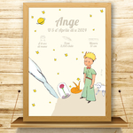 présentation affiche naissance le petit prince