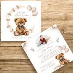 présentation fp baptême nounours couronne fleurs séchées