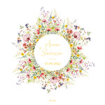 fp mariage couronne fleurs sauvages colorées recto