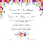 fp mariage demi couronne fleurs colorées verso