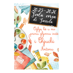 carte A5 rentrée avion papier livre cahier tableau
